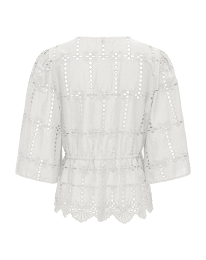 JDY - JDYJojo Anglaise Bluse - Cloud Dancer 